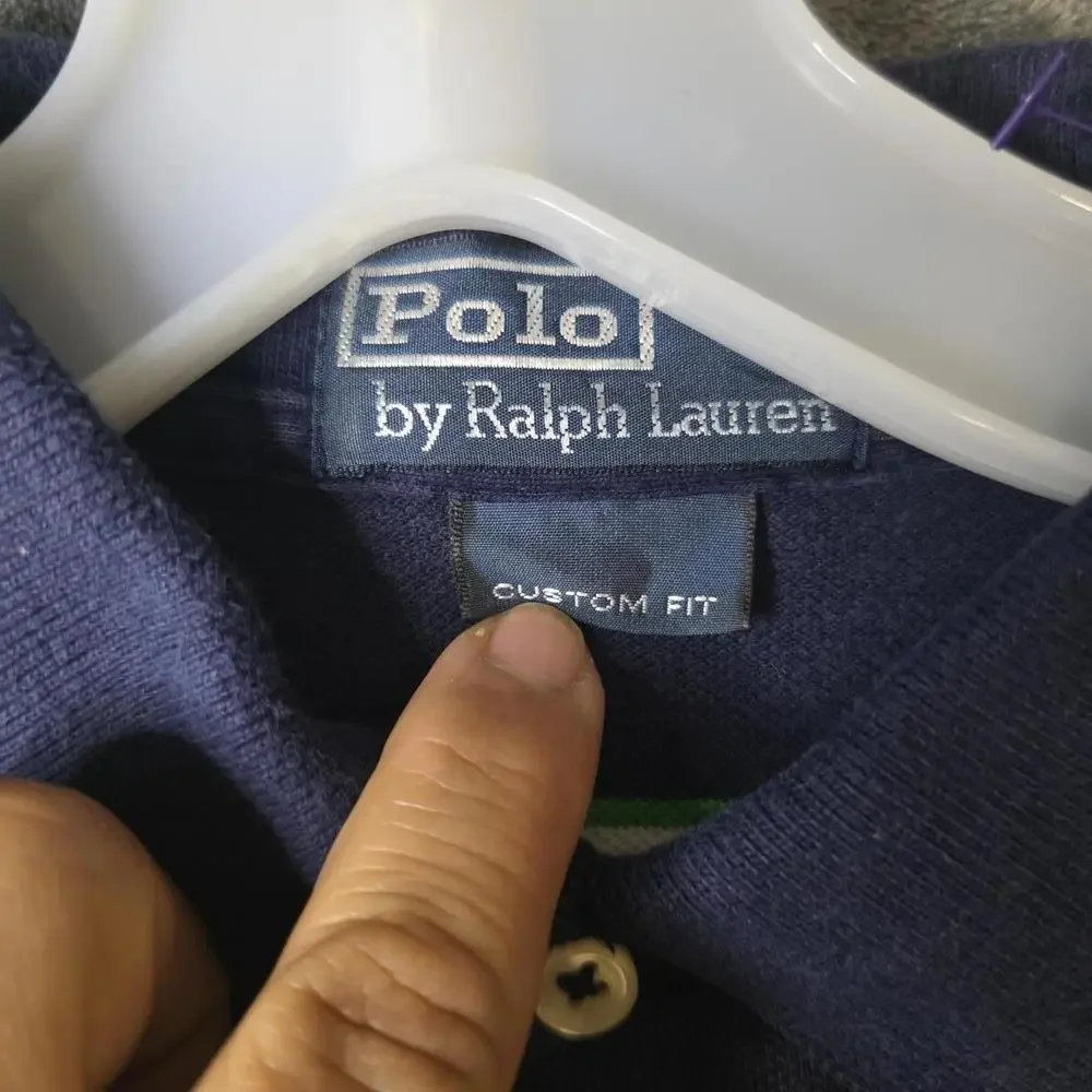 Polo Ralph Lauren Vintage Striped Polo. Men's Large